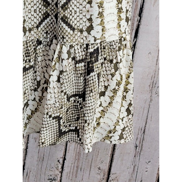 CLD Women's Medium J.Crew Cinched-Waist Snakeskin Glendale Dress M0582 EUC! - Picture 5 of 12